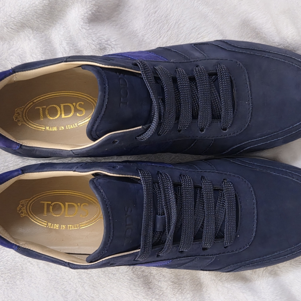 Tod's Navy Blue Sneakers for Women